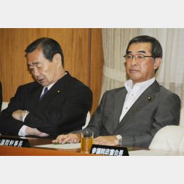 溝手顕正氏（左、2023年4月14日死去、享年80）と脇雅史氏（Ｃ）日刊ゲンダイ