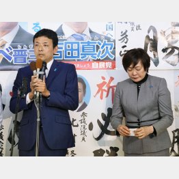 政治を私物化するなと言う話（衆院山口4区補選、当選した吉田真次氏と安倍元首相の昭恵夫人）／（Ｃ）共同通信社