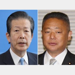 2万票あるとされる公明票はどこに流れるのか（公明党の山口那津男代表と日本維新の会の馬場伸幸代表＝右）／（Ｃ）日刊ゲンダイ