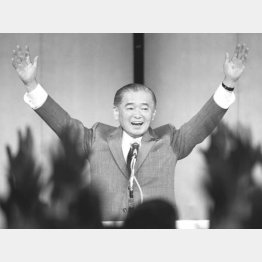 幹事長時代の竹下登氏（1987年）／（Ｃ）共同通信社