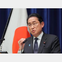 13日、記者会見をおこなう岸田文雄首相（Ｃ）ＪＭＰＡ