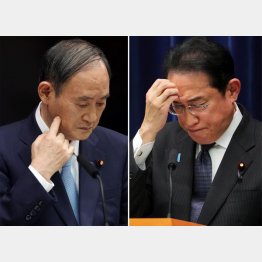 因果は巡る（岸田首相と菅前首相＝左）／（Ｃ）J  M P A