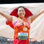 北口榛花が世界陸上女子やり投げ逆転で金メダル！ 日本人女子選手がマラソン以外で初頂点
