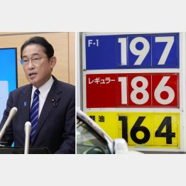 燃油補助の延長を決めた岸田首相だが（Ｃ）共同通信社