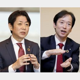 二頭体制（第一生命HDの菊田徹也社長と第一生命保険の隅野俊亮社長＝右）／（Ｃ）共同通信社