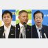 かたっぱしから？（左から国民民主の玉木代表、日本維新の会の馬場代表、公明党の山口代表）／（Ｃ）日刊ゲンダイ