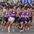 第100回箱根駅伝の予選会で力走する立教大の選手たち（手前）＝陸上自衛隊立川駐屯地（Ｃ）共同通信社