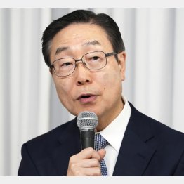 言いたい放題だった旧統一教会（現・世界平和統一家庭連合）の田中富広会長／（Ｃ）共同通信社