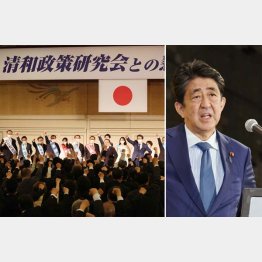 検察は「聖域」に手を突っ込んできた安倍元首相（右）に恨み骨髄か、左は昨2022年の安倍派パーティー（Ｃ）日刊ゲンダイ