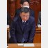 不信任決議案が否決され、思わず、ニヤリ（Ｃ）日刊ゲンダイ