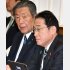 「三頭政治」が終焉で、今や2人は連携（岸田首相と森山総務会長）／（Ｃ）日刊ゲンダイ