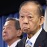 二階俊博元幹事長（手前）と林幹雄党経理局長（Ｃ）日刊ゲンダイ