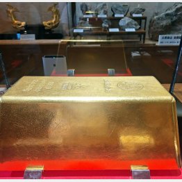 静岡・伊豆市の「土肥金山」にある世界一巨大な金塊（250キロ）はなんと31億円に！（Ｃ）日刊ゲンダイ