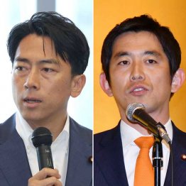 名前が挙がる小泉進次郎元環境相（左）と小林鷹之前経済安保相（Ｃ）日刊ゲンダイ