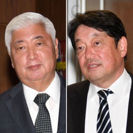 中谷元防衛相（左）と小野寺五典政調会長（Ｃ）日刊ゲンダイ