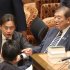 石破首相（右）と福岡資麿厚労相の“渦中の2人”（Ｃ）日刊ゲンダイ