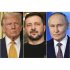 ロシアは一歩も譲っていない（左から、トランプ米大統領、ゼレンスキー・ウクライナ大統領、プーチン・ロシア大統領）／（Ｃ）ＡＰ＝共同