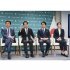 米シンクタンクのイベントに自民党の小野寺五典政調会長（左2）らとともに参加し（小泉進次郎元環境相＝同3）／（Ｃ）共同通信社
