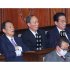 元気なのは一人だけ（左から麻生太郎元首相、菅義偉元首相、岸田文雄前首相）／（Ｃ）日刊ゲンダイ